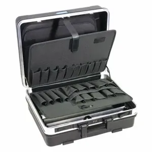 WESTWARD 45KK78 Tool Case, 16-3/4 x 8 x19-3/4 Inch Size, 38 Compartments, Black | CH3PWV 45KK78