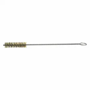 WESTWARD 45PF09 Single Spiral Tube Brush, Single Shank, 0.5 Inch Brush Dia, 2 Inch Brush Length, Brass | CV2AMD