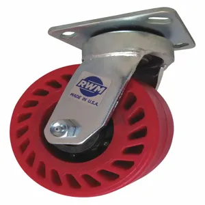 WESTWARD 48-UOB-0620-S Plate Caster, Swivel, Polyurethane, 1000 lb Capacity, 6 Inch Wheel Dia. | CH6TEZ 29XV43