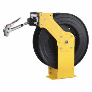 WESTWARD 48UJ75 Grease Hose Reel, Retractable Spring Loaded, 21.26 Inch Overall Length, Yellow | CU9XRQ