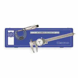 WESTWARD 4KU85 Measuring Tool Kit 3 Piece Hardened Case | AD8KWC