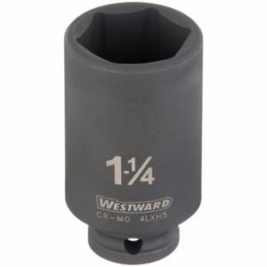 WESTWARD 4LXH5 Impact Socket 1/2 Inch Drive 1-1/4in 6pts | AD8RKG