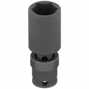 WESTWARD 4LYF4 Flex Impact Socket 3/8in Drive 1 Inch 6pts | AD8RUK