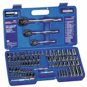 WESTWARD 4PM18 Socket Wrench Set, 5/32 Inch To 7/8 Inch Socket Range | CH6KDJ