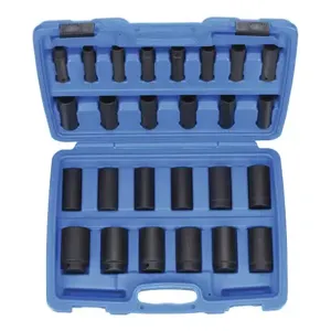 WESTWARD 4PRG7 Impact Socket Set 1/2 Drive 26 Pc | AD9DNC