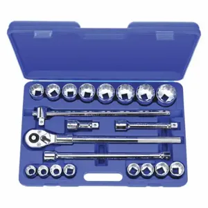 WESTWARD 4YP81 Socket Set 3/4 Drive 21 Pc | AE2NLQ