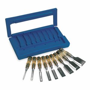 WESTWARD 4YR17 Wood Chisel Set 9 Pc | AE2NQF