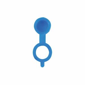 WESTWARD 52NZ21 Schmiernippelkappe, Kunststoff, blau, 55/64 Zoll Gesamtlänge, klein, 10 Stück | CU9XTF