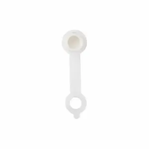 WESTWARD 52NZ40 Grease Fitting Cap, Plastic, White, 1 21/32 Inch Overall Length, Long, 10 PK | CU9XTL