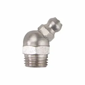 WESTWARD 52PA13 Grease Fitting, M10-1 mm Fitting Thread Size, 45 Deg Fitting Head Angle, Metric, 10 PK | CU9XUV