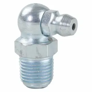 WESTWARD 52PA18 Grease Fitting, 1/8 27 Fitting Thread Size, 90 Deg Fitting Head Angle, NPTF, Steel | CU9XUN