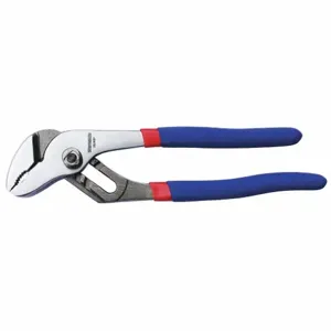 WESTWARD 53JX07 Curved Jaw Groove Joint Tongue and Groove Pliers, Dipped Handle | CD2LTY