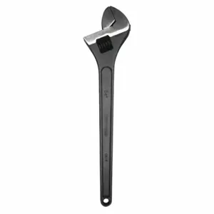 WESTWARD 53KA28 24-3/64 Inch Adjustable Wrench, Plain Handle, 2-3/4 Inch Jaw Capacity, Steel | CD2LTZ