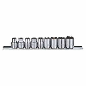 WESTWARD 53PN37 Socket Set, 3/8 Inch Drive Size, 9 Pieces, 1/4 To 5/8 Inch Size Range, 6-Point | CJ3LWU