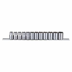 WESTWARD 53PN65 Socket Set, 1/2 Inch Drive Size, 12 Pieces, 10 To 21mm Size Range, 6-Point | CJ3LXJ