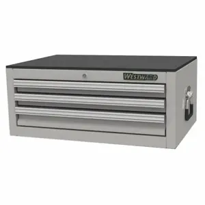 WESTWARD 53RH48 Intermediate Chest, None Silver, 26 1/4 Inch W x 17 5/8 Inch D x 10 5/8 Inch H, Silver | CV2ATF