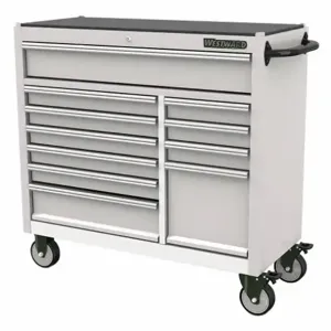 WESTWARD 53RH52 Rolling Tool Cabinet, Silver, 42 Inch Width X 18 7/8 Inch Depth X 40 Inch Height, Silver | CU9ZXZ