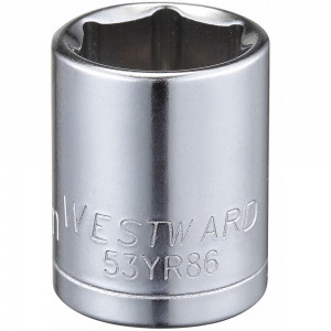 WESTWARD 53YR86 Stecknuss, 3/8 Zoll Antriebsgröße, 14 mm, legierter Stahl | CD3FTA