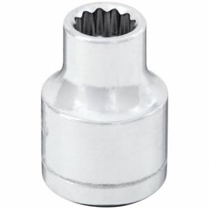 WESTWARD 53YR98 Socket, 3/8 Inch Drive Size, 1/4 Inch Socket Size, 12-Point Chrome | CU9WUT