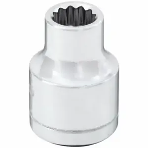 WESTWARD 53YT17 Socket, 3/8 Inch Drive Size, 9 mm Socket Size, 12-Point Chrome | CU9WYL