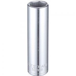 WESTWARD 53YV08 17 mm Alloy Steel Socket with 1/2 Inch Drive Size and Full Polished Finish | CD2MFJ