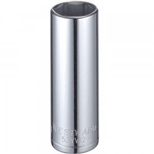 WESTWARD 53YV12 21 mm Alloy Steel Socket with 1/2 Inch Drive Size and Full Polished Finish | CD2MFM