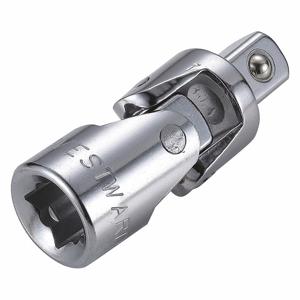 WESTWARD 53YV63 Socket Adapter, 1/2 Inch Output Drive Size, Square, 2 7/8 Inch Length, Chrome | CJ3LTB