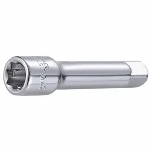 WESTWARD 53YV69 Socket Extension, Standard, 3 Inch Length, Hand Driven, Chrome, Steel | CH3PWN 53YV69