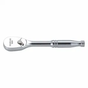 WESTWARD 53YV76 Hand Ratchet, Pear, Reversing, 5 Inch Overall Length, Chrome, 4.3 Deg Min Arc Swing | CU9ZWF