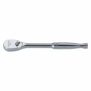 WESTWARD 53YV77 Hand Ratchet, Pear, Reversing, 8 1/4 Inch Overall Length, Chrome, 4.3 Deg Min Arc Swing | CU9ZWL