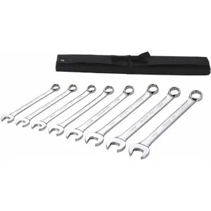 WESTWARD 54DF92 Combination Wrench Set, SAE, Number of Pieces 8, Number of Points 12 | CD3TWM