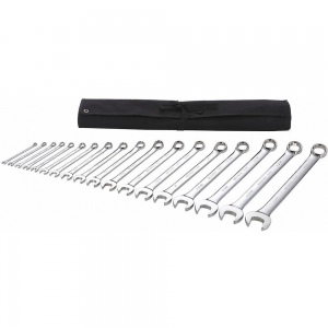 WESTWARD 54DF96 Combination Wrench Set, SAE, Number of Pieces 18, Number of Points 6 | CD3UPU