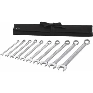 WESTWARD 54DG01 Combination Wrench Set, SAE, Number of Pieces 10, Number of Points 12 | CD3LLB