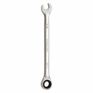 WESTWARD 54PN25 Ratcheting Combination Wrench, 12 Points, SAE, 3/8 Head Size | AX3MMV