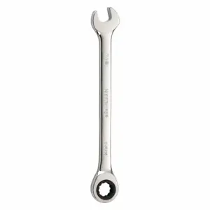 WESTWARD 54PN26 Ratcheting Combination Wrench, 12 Points, SAE, 7/16 Head Size | AX3MLE