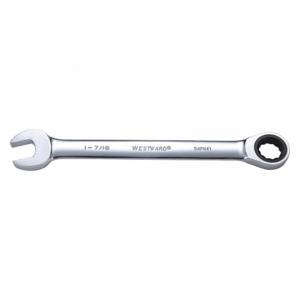 WESTWARD 54PN41 Ratcheting Combination Wrench, 12 Points, SAE, 1-7/16 Head Size | AX3MMY