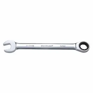 WESTWARD 54PN41 Ratcheting Combination Wrench, 12 Points, SAE, 1-7/16 Head Size | AX3MMY