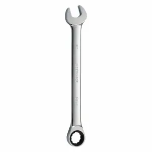 WESTWARD 54PN45 2 Inch, Ratcheting Combination Wrench, SAE, Full Polish Finish, No. of Points 12 | CD2HVU