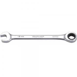 WESTWARD 54PN52 Ratcheting Combination Wrench, 12 mm Size, Metric, Number of Points 12 | CD3TCJ