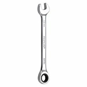 WESTWARD 54PN54 Ratcheting Combination Wrench, Metric, 14 mm, Number of Points 12 | CD3FVA