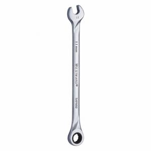 WESTWARD 54PN92 Ratcheting Combination Wrench, 12 Points, Metric, 11mm Head Size | AX3NFD