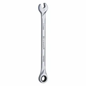 WESTWARD 54PN92 Ratcheting Combination Wrench, 12 Points, Metric, 11mm Head Size | AX3NFD