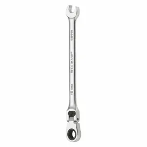 WESTWARD 54PP10 Ratcheting Wrench, 12 Points, 16mm Head Size, 9-1/2 Inch Length, Chrome, Steel | CH3PWZ 54PP10