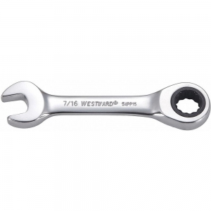 WESTWARD 54PP15 7/16 Inch, Ratcheting Combination Wrench, SAE, No. of Points 12 | CD2HVV