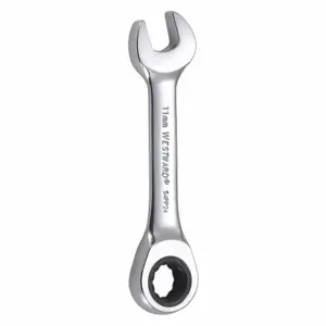 WESTWARD 54PP24 Combination Wrench, Alloy Steel, 11 mm Head Size, 4 Inch Overall Length, Standard | CU9ZRN