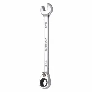 WESTWARD 54PP50 Combination Wrench, Alloy Steel, 12 mm Head Size, 6 3/4 Inch Overall Length, Offset | CU9ZRW