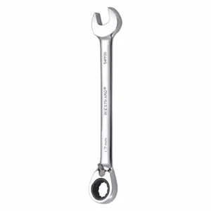 WESTWARD 54PP55 Ratcheting Combination Wrench, 12 Points, Metric, 17mm Head Size | AX3NGQ