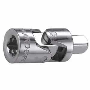 WESTWARD 54PR13 Universal Joint, 1/4 Inch Output Drive Size, Square, 1 3/8 Inch Overall Length, Chrome | CU9XPH