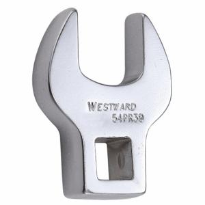 WESTWARD 54PR39 Crowfoot Socket Wrench, Alloy Steel, Chrome, 3/8 Inch Drive Size, 11/16 Inch Head Size | CU9XLN