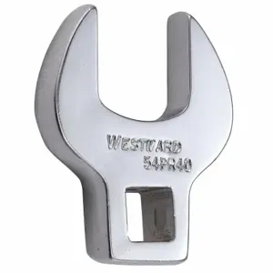 WESTWARD 54PR40 Crowfoot Socket Wrench, Alloy Steel, Chrome, 3/8 Inch Drive Size, 3/4 Inch Head Size | CU9XLX